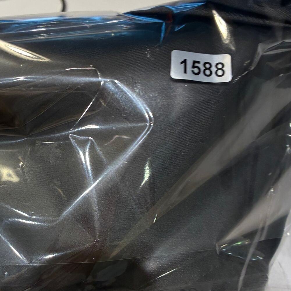 Just Bee Queen Black Satin Kaftan Maxi Dress Sz Small - Picture 9 of 9